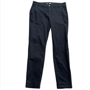 O.N. Slim Easy Fit Black Cotton Chinos